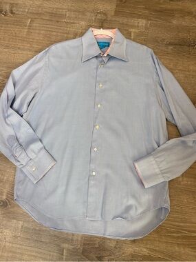 Harry Rosen Men’s Dress Shirt with Flip Cuffs Size 16 1/2